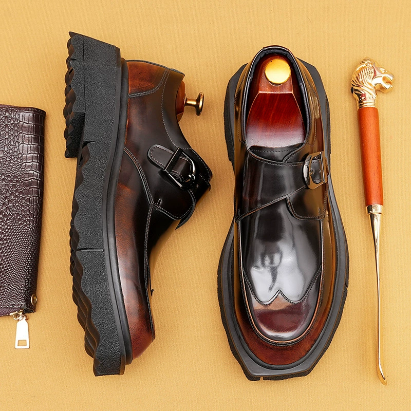 [Предпродажная распродажа] Повседневная кожаная обувь мужская кожаная английская кожаная обувь