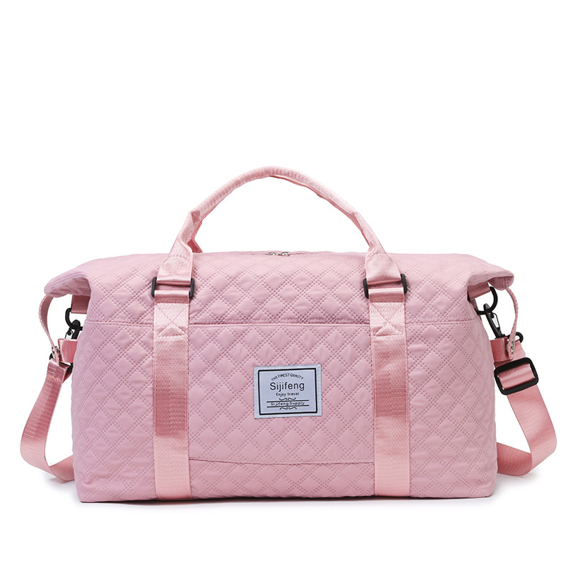 2025 bolsas de viaje de gran capacidad bordadas de diamante bolsas de yoga bolsas de equipaje separación húmeda seca bolsa madre comercio exterior al por mayor image 7