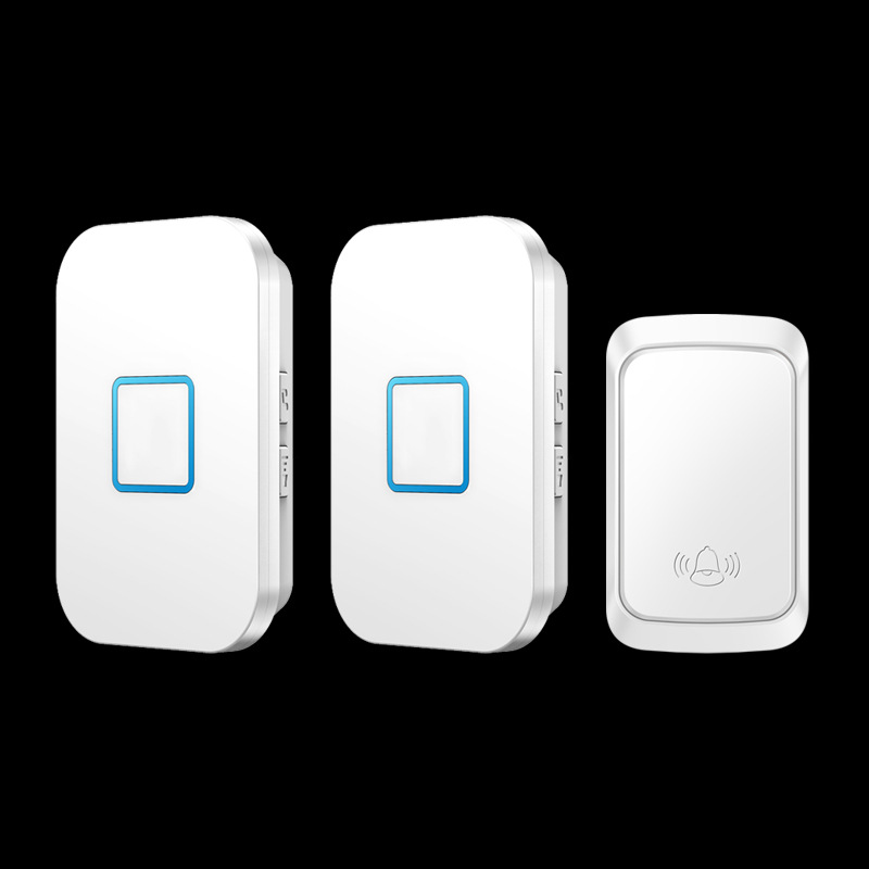 自发电无线门铃开关家用防水不用电池防雨超远距离老人智能呼叫器