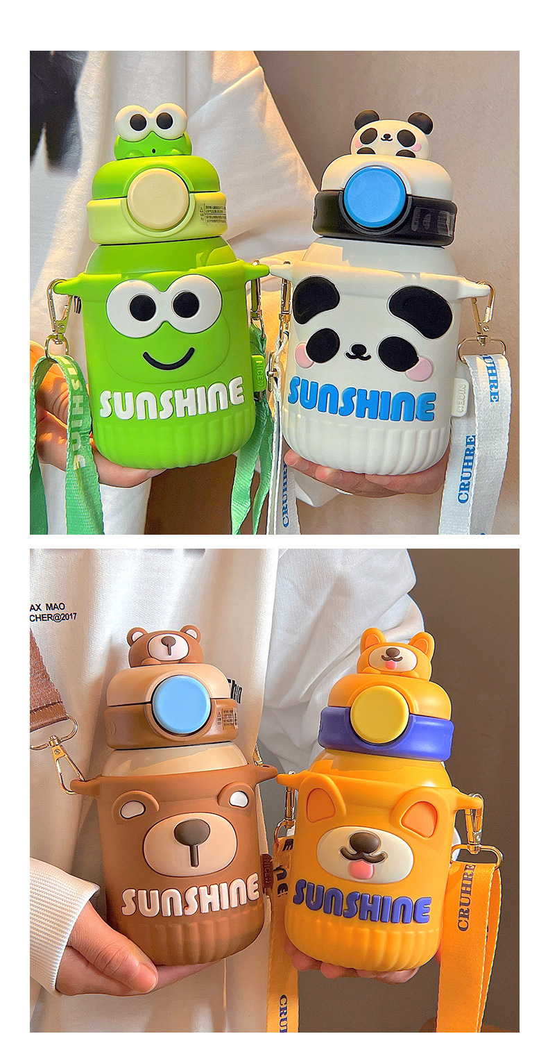 Cute Cartoon Stainless Steel Thermos Cup 1 Piece display picture 1