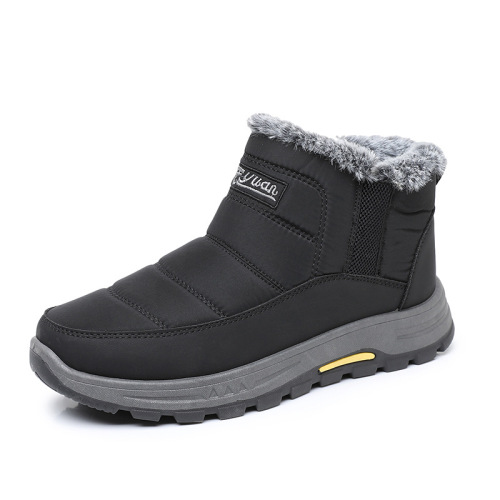 Men's winter new style men's snow boots, medium tube and thick velvet warm men's boots, casual sports men's shoes