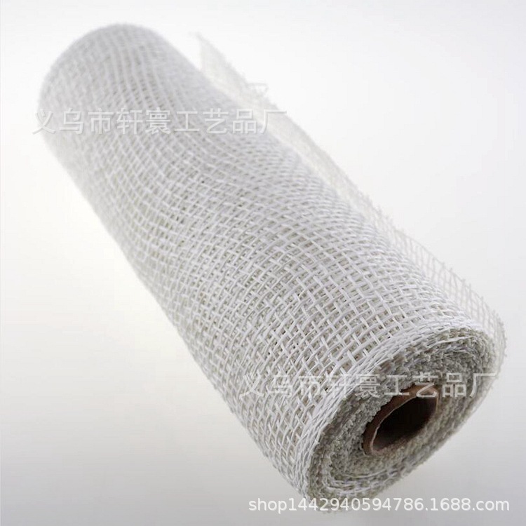 Cinta de malla de lona PP malla de plástico malla de embalaje de flores Amazon Navidad decoración de la puerta de malla