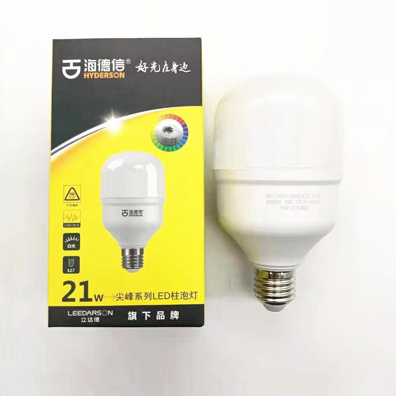 Bombilla LED cilíndrica Hydex serie Peak, bombilla LED tipo T, luz LED para fábrica, almacén, eventos, fábrica