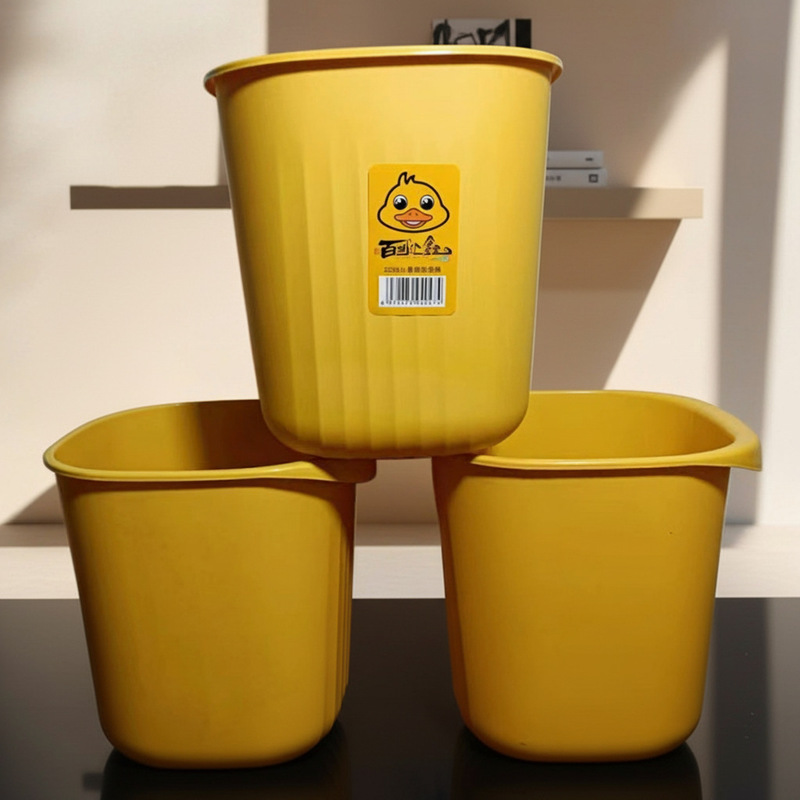 Factory in stock yellow duck cartoon trash can square storage bucket living room kitchen bedroom outdoor all-match sanitary bucket Factory in stock yellow duck cartoon trash can square storage bucket living room kitchen bedroom outdoor all-match sanitary bucket