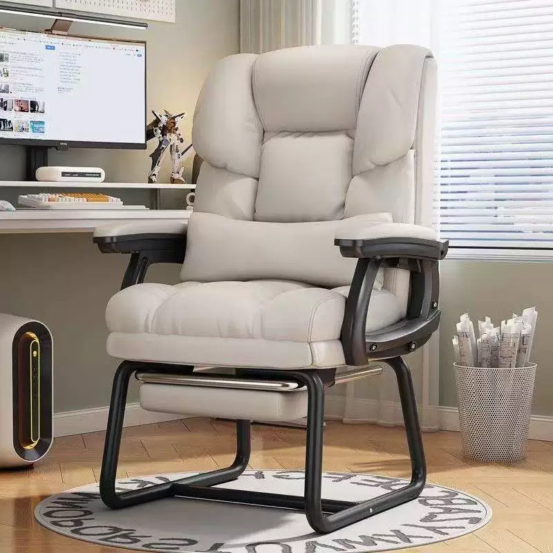 Casual Gaming Chair, Executive Chair, Bow-Shaped Chair, Home Computer Chair, Comfortable Chair for Long Sitting, Desk Office Chair, Reclining Sofa Chair