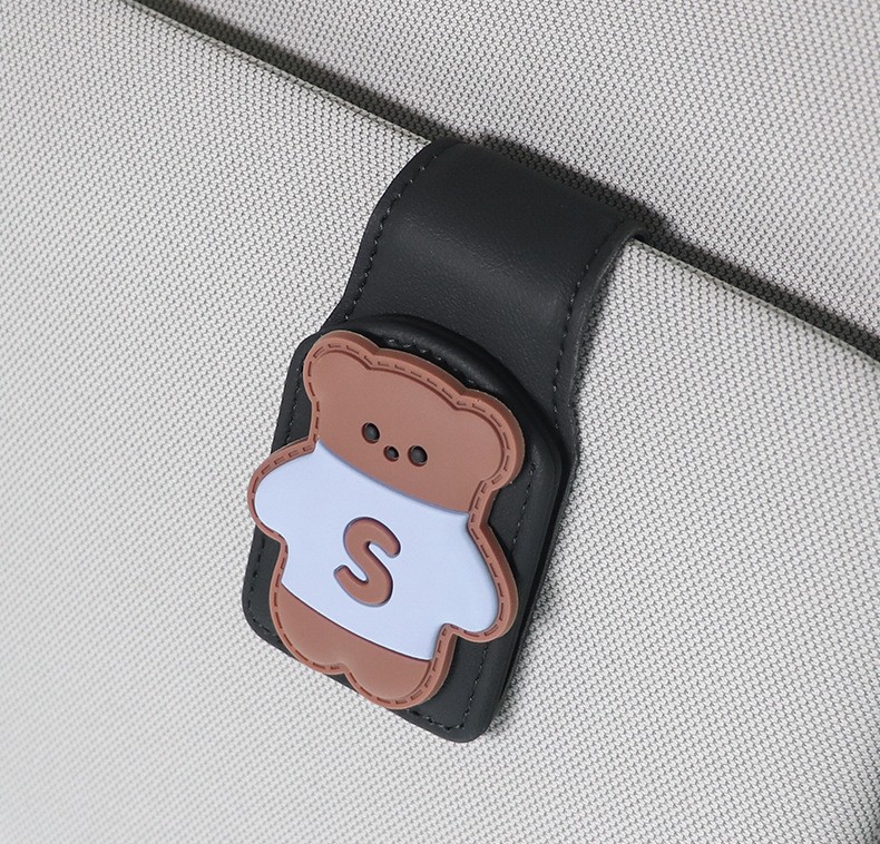 Car Panda Glasses Clip Car Sun Visor Storage Handy Gadget Multifunctional Creative Cartoon Sunglasses Card Clip