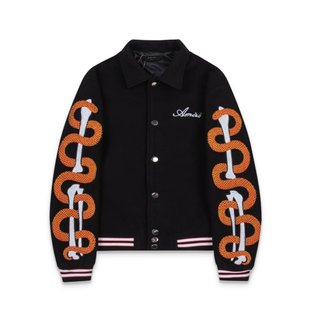2025 Spring and Autumn New Ami Year of the Snake Limited Pattern Embroidered Logo Casual Baseball Uniforms for Men and Women Same Style One Piece