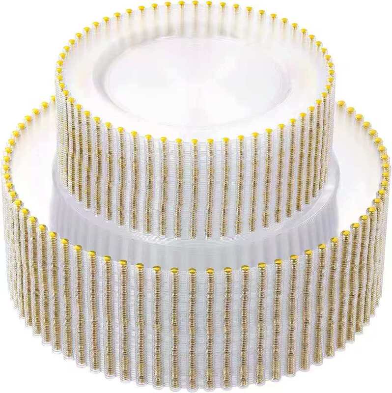 Disposable Transparent White Gold Bead Tableware Set with Gold Edges, Including Knife, Fork, and Spoon, for Birthday Parties, Amazon, Shein, Cross-Border Disposable Transparent White Gold Bead Tableware Set with Gold Edges, Including Knife, Fork, and Spoon, for Birthday Parties, Amazon, Shein, Cross-Border