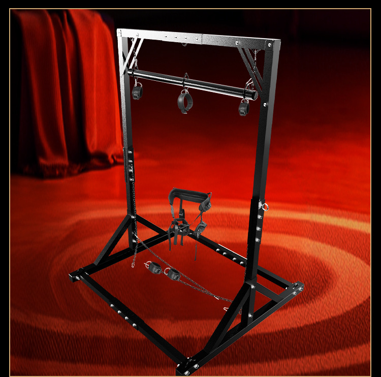 Steel Bondage Handcuffs for Couples, Black Metal Restraint Accessory — detail image 33