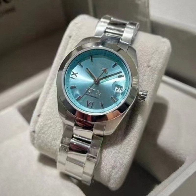 High-Quality Xiaohongshu Vivian Xitiejia Crushed Ice Blue Quartz Saturn Women's Watch