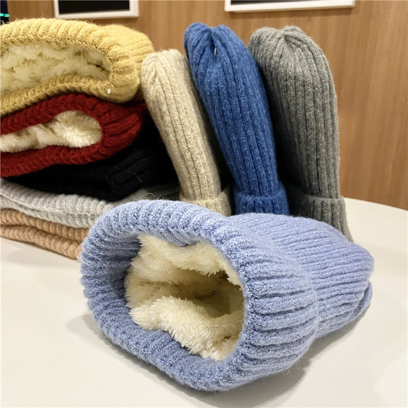 Unisex Winter winter winter muts Wollen muts dames mode gebreide muts heren cool plus fluweel dikke warme koude muts_voghion.com