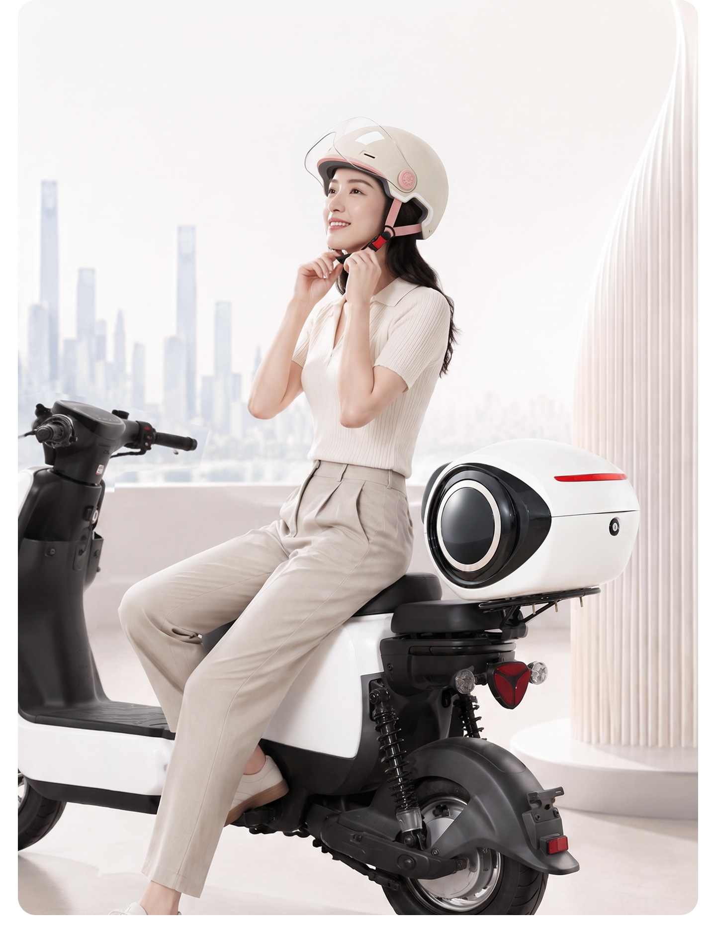 Factory direct sales universal large-capacity waterproof and sun-proof storage box for electric vehicles and bicycles