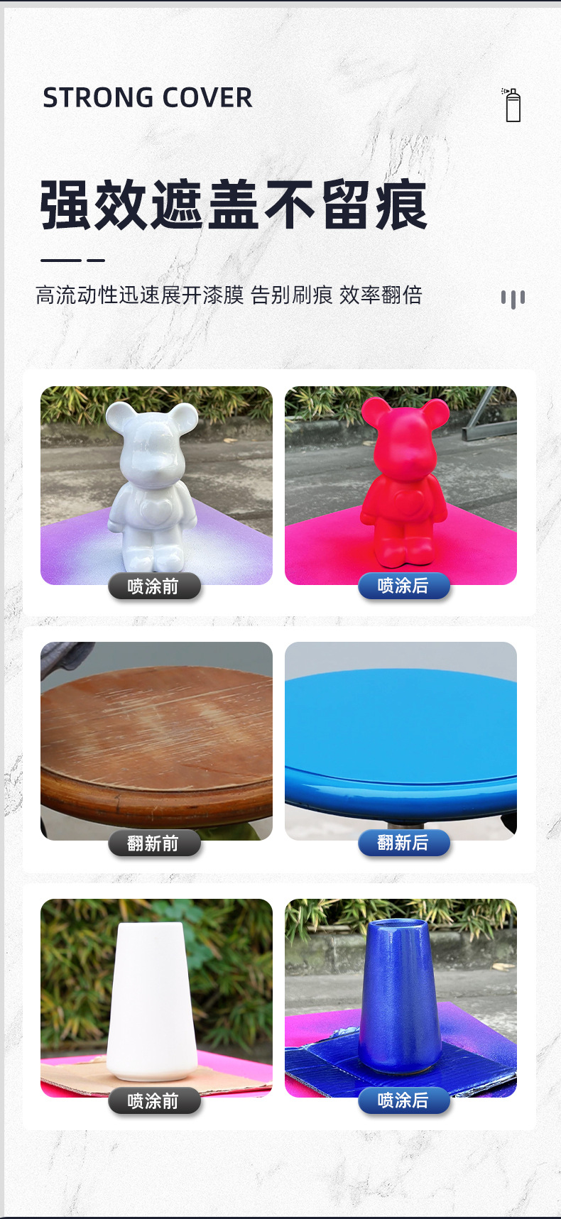 Sanhe fluorescent color hand-cranked automatic painting furniture car special repair paint wheel change color paint graffiti painting