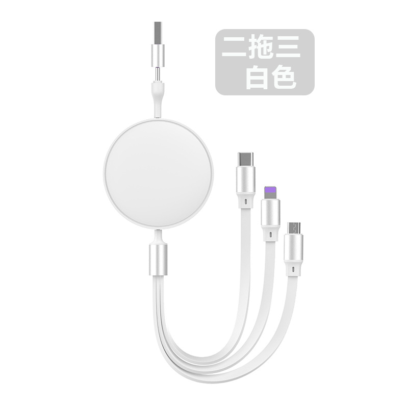 Ertong 2-İn-3 Veri Kablosu 100W Hızlı Şarj USB Type-C Esnek Veri Kablosu Üçlü Hediye Özelleştirmesi - 9