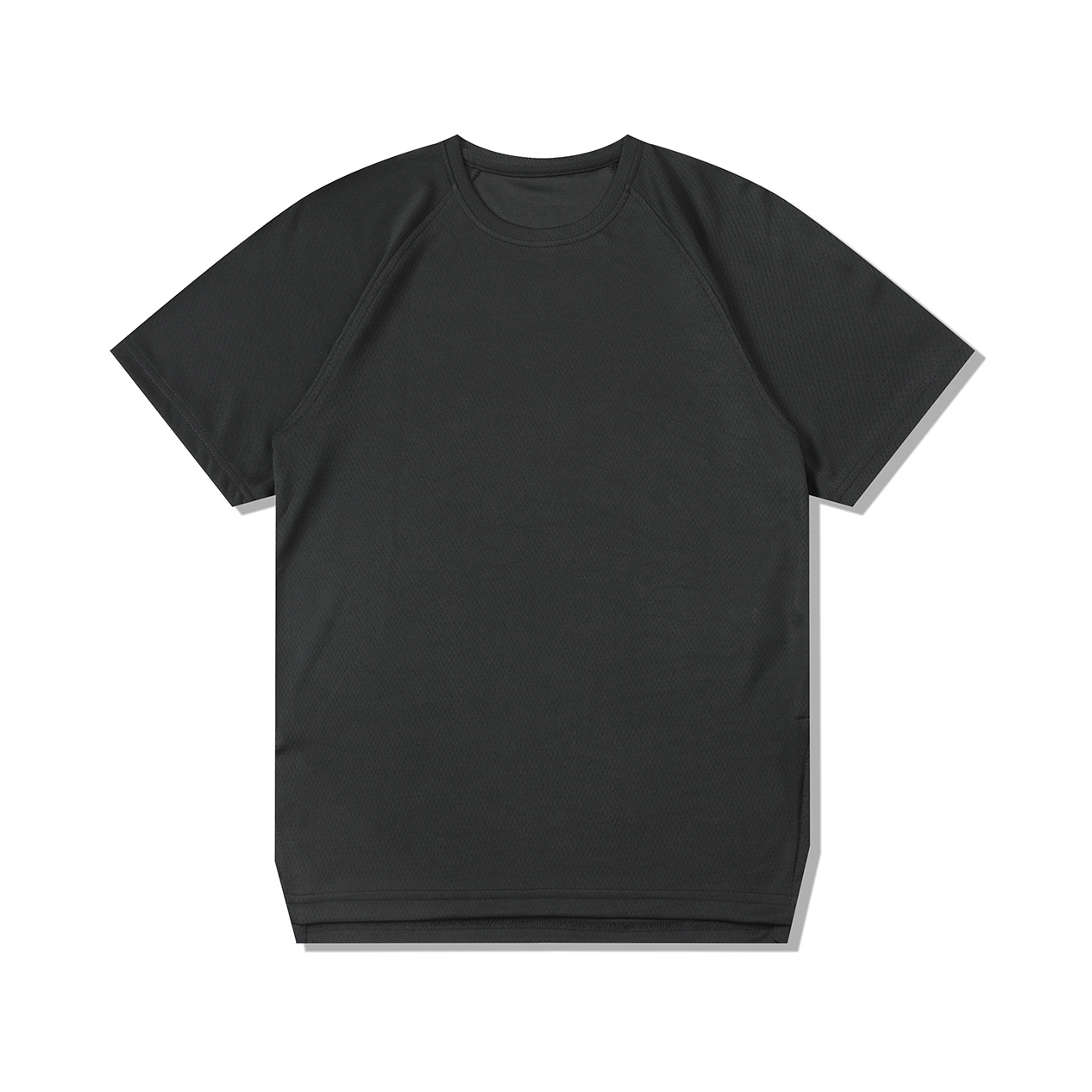 Hombre deportivo ocio mangas cortas T gran agujero de ventilación color combinado ropa de trabajo de secado rápido impresión logotipo camiseta ropa deportiva fitness