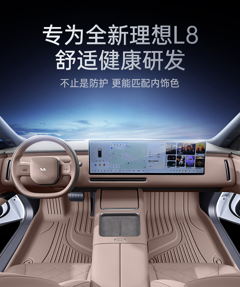 Suitable for Ideal L8Livis Floor Mats Tpe New Car Interior Modification Accessories Trunk Mat Starry Sky Carpet Floor Mat