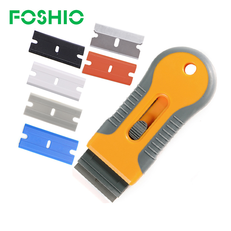 FOSHIO Telescoping Blade Cleaning Glass Blade clean Scraper wallpaper Scraper Film tool