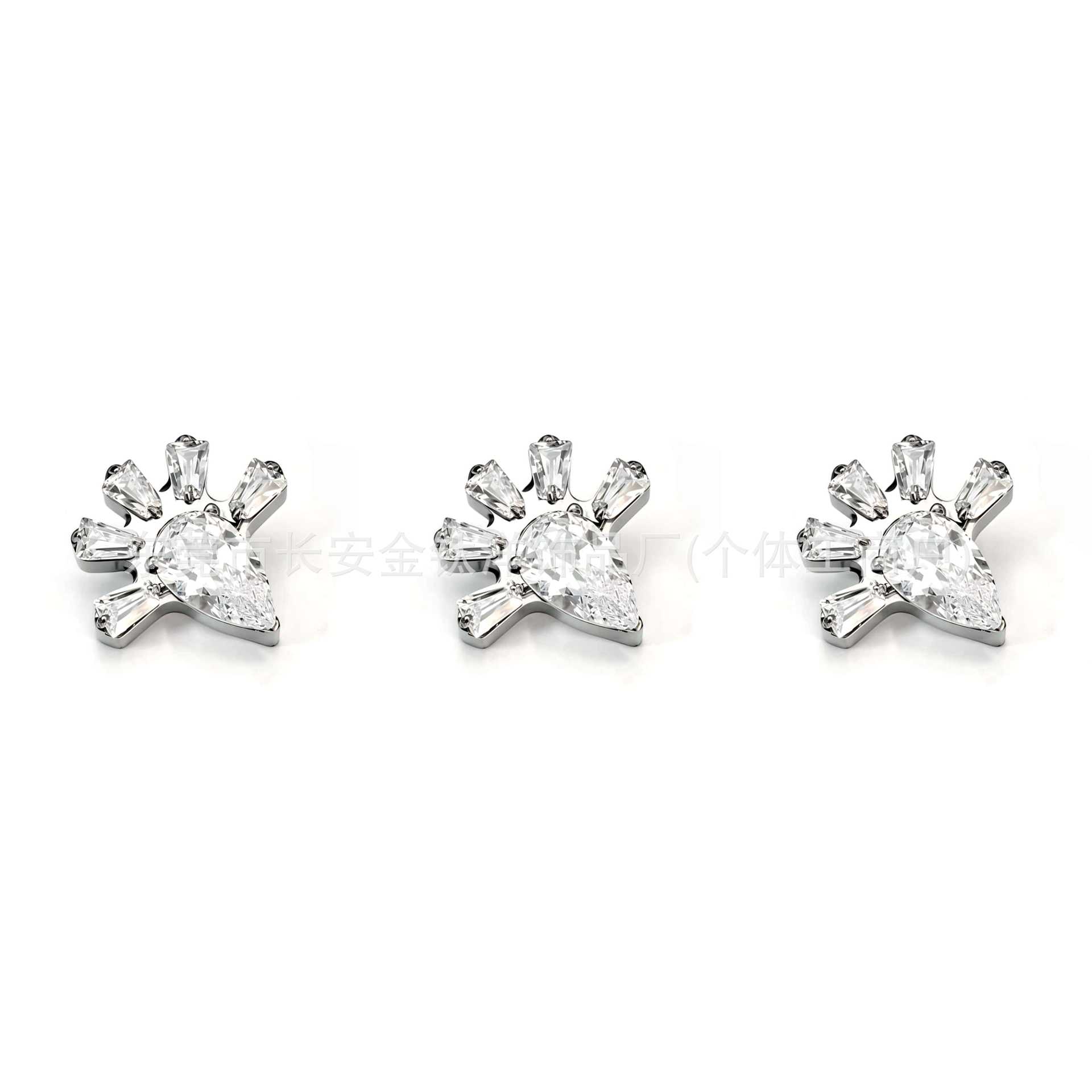 Pointed titanium steel lip stud product view