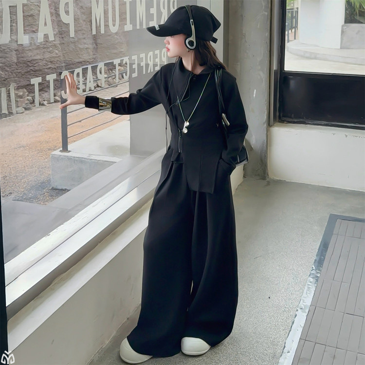 女童套装秋季2025新款洋气儿童衣服早秋高级感穿搭裤子小女孩秋装|undefined