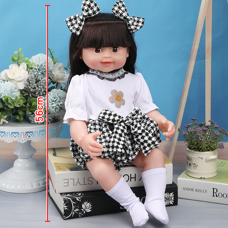 56 cm Rebirth Simulación de regalos de Barbie Baby Soft Girls Toy Set Muñecas para niños