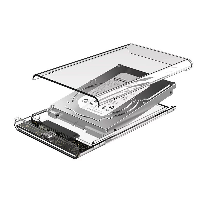 USB3.1 SSD/HDD прозрачный жесткий диск коробка 2.5 -дюймовый последовательный порт механический твердотельный диск ноутбук мобильный жесткий диск коробка