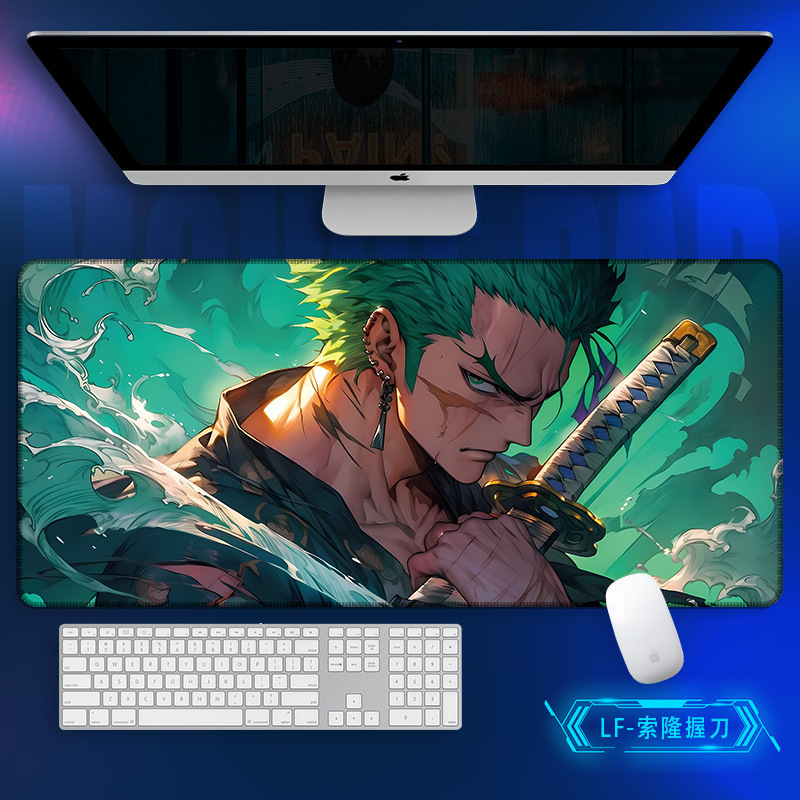 マウスパッドの巨大なワンピースのキーボードパッドを大きくして、ロックを厚くします。|undefined