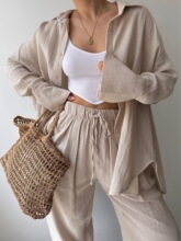 U 47911 Women's Lapel Shirt Set ���������װ �羳ŷ��