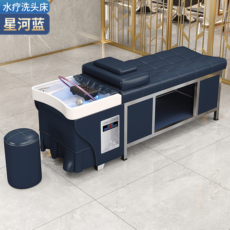 Cama de champú de acero inoxidable peluquería especial peluquería champú para el cabello tienda de cuidado del cabello tailandés circulación de agua cama de masaje