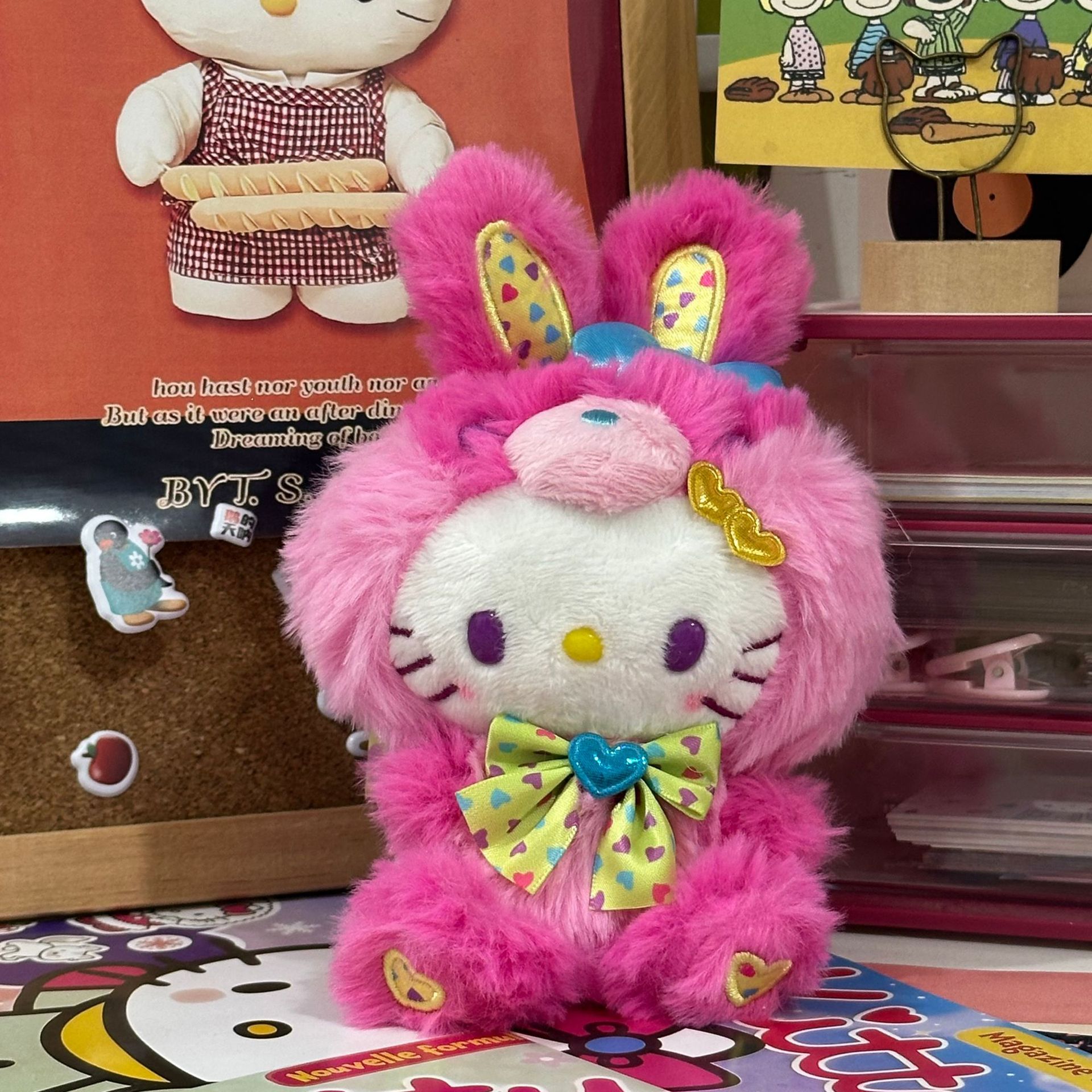 Amor hellokitty muñeca colgante llavero colgante bolsas de regalo bolsas de peluche lindo muñeca colgante lindo