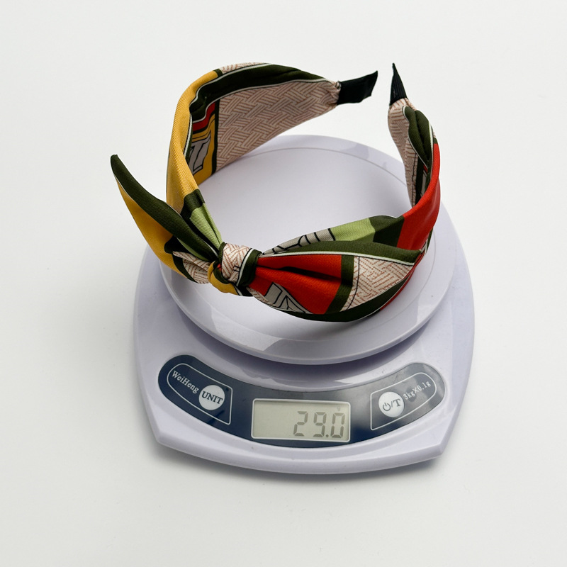 257g Weight Hair Band Hair Accessories Type 1 Piece Quantity Holiday, Daily Occasion Color Block Pattern Women's Gender Handmade Design Simple Style, Classic Style Style Women's Simple Style Classic Style Color Block Cloth Handmade Hair Band 3