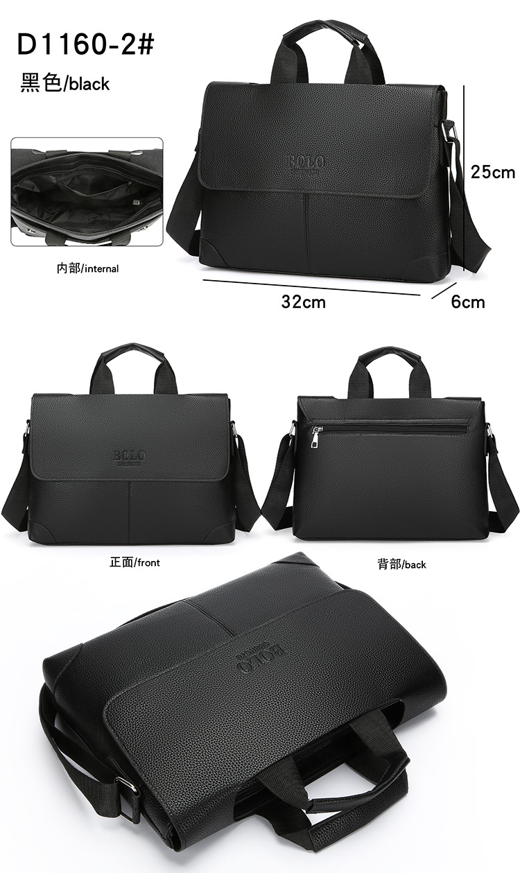 Cross-border men's single-shoulder bag, business commuting men's bag, trendy and fashionable vertical backpack, solid color student computer handbag full figure