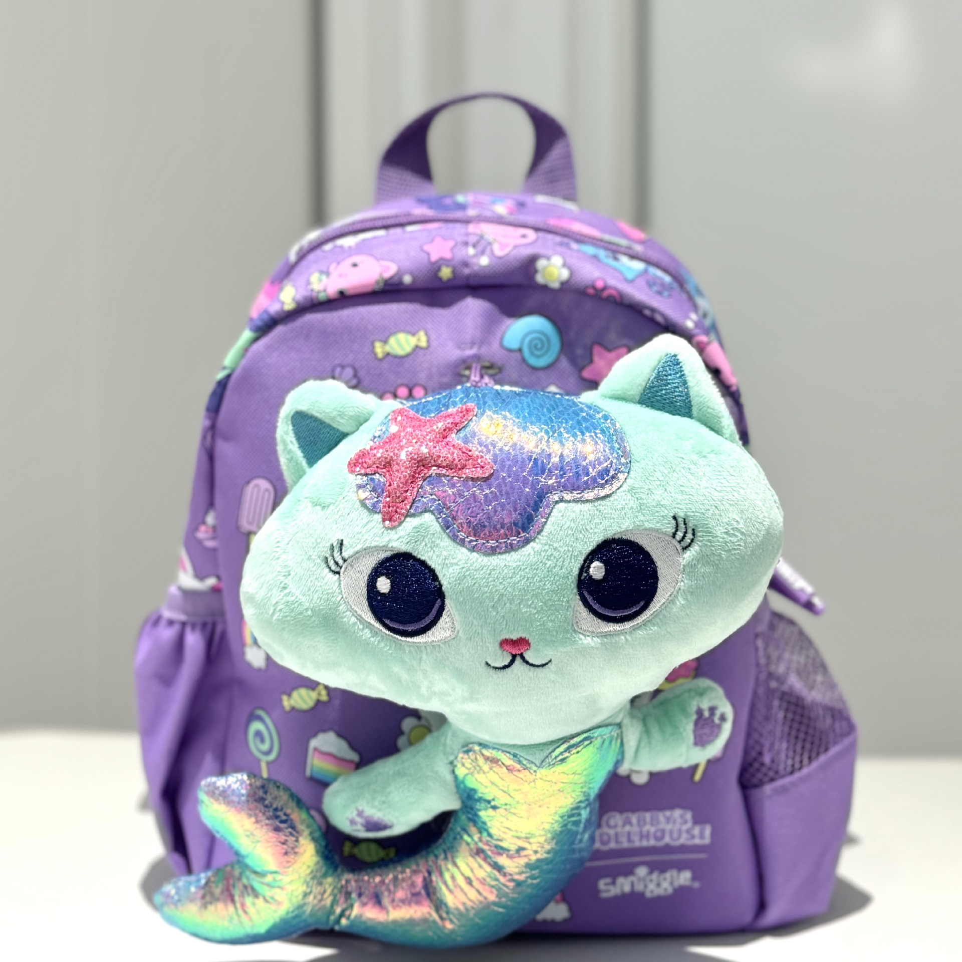 澳洲Smiggle書包幼兒園兒童背包卡通衣物雙肩包蓋比娃娃屋收納包