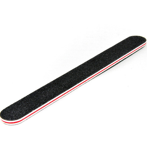 Wholesale black nail file strips, dual-sided nail grinding strips, EVA red heart sanding bars 100/180