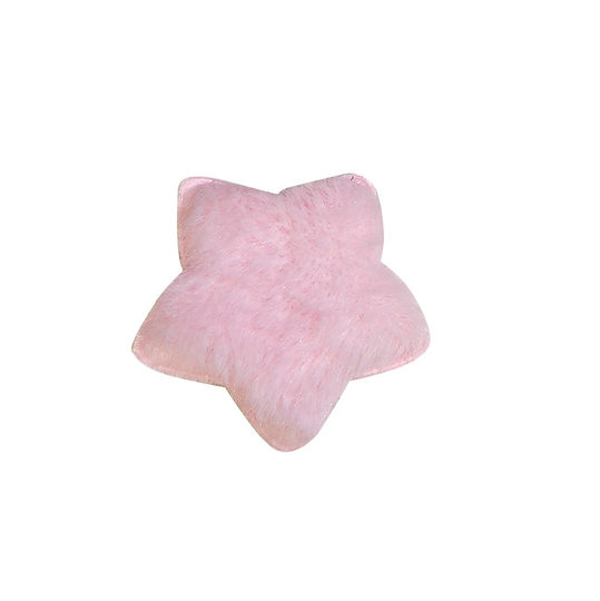 Autumn and Winter Cute Plush Star Hairpin Macaron Girl Sweet Five-pointed Star Bangs Hairpin Side Clip Hair Accessories