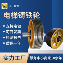 電梯反繩輪機房導向輪對重轎頂轎底輪尼龍鑄鐵輪400別墅滑輪