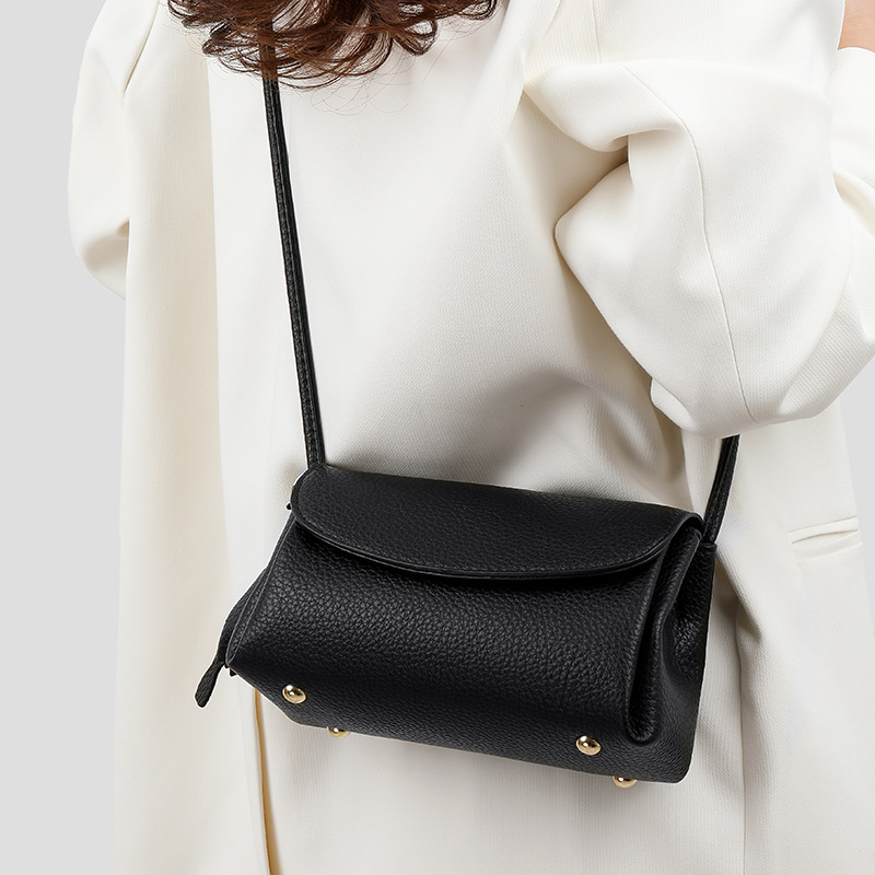 Borsa a tracolla da donna, nuovo modello 2026, mini borsa quadrata semplice e alla moda in morbida pelle per donna._voghion.com