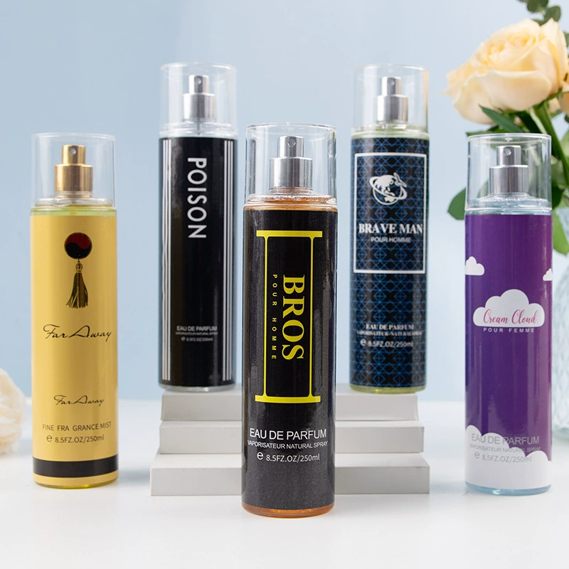 250 мл пластиковая бутылка парфюма для мужчин и женщин, стойкий легкий аромат, свежий и натуральный, хит продаж на международном рынке