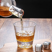 青苹果观山系列冰山杯 威士忌杯啤酒杯 果汁杯饮料杯水杯玻璃杯