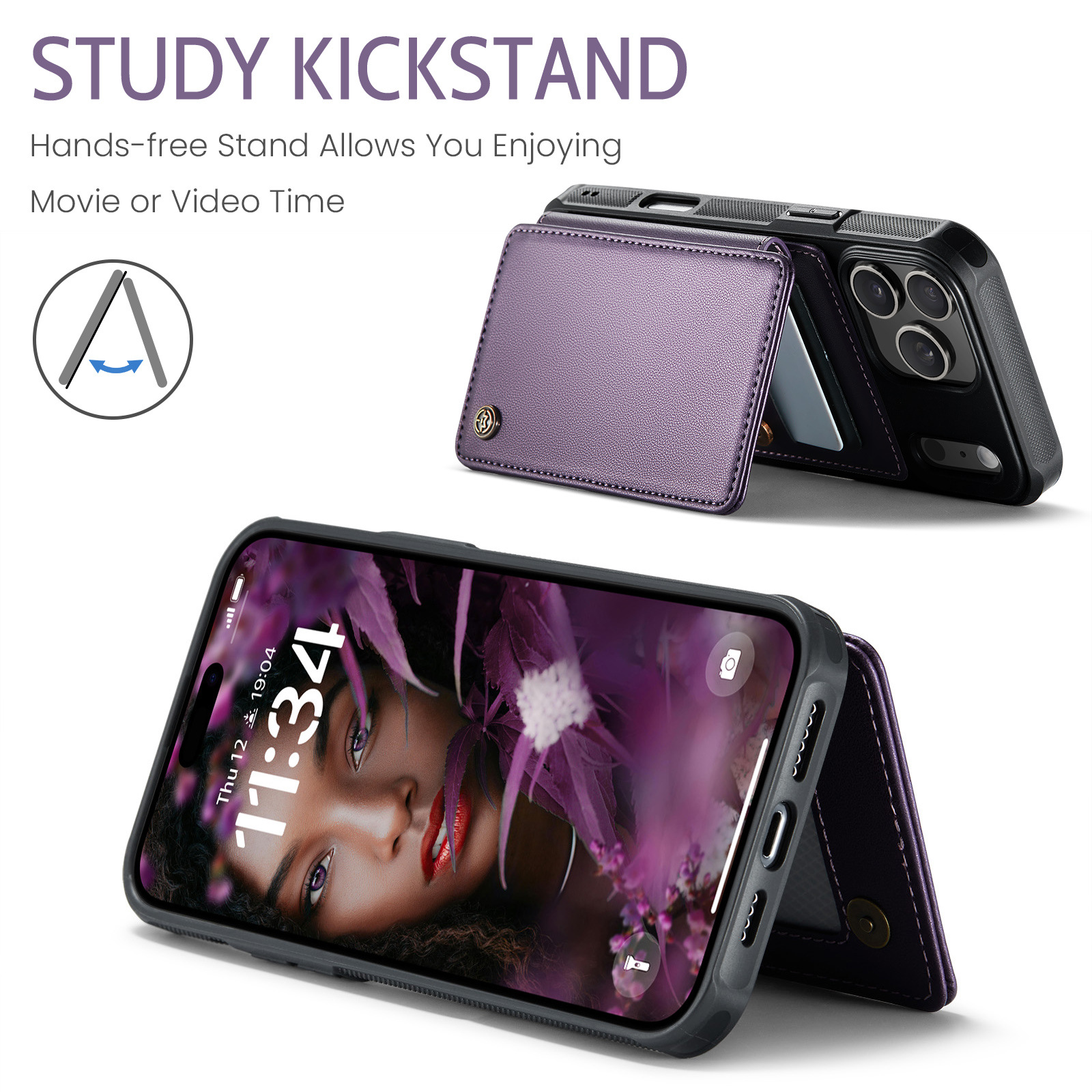 Iphone 17 Max 16 Plus Case With Card Holder Anti-drop Protection_voghion.com