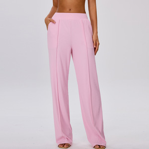 AYM043989 High-Waist Ribbed Butt-Lifting Quick Dry Yoga Pants Aoyema wholesale