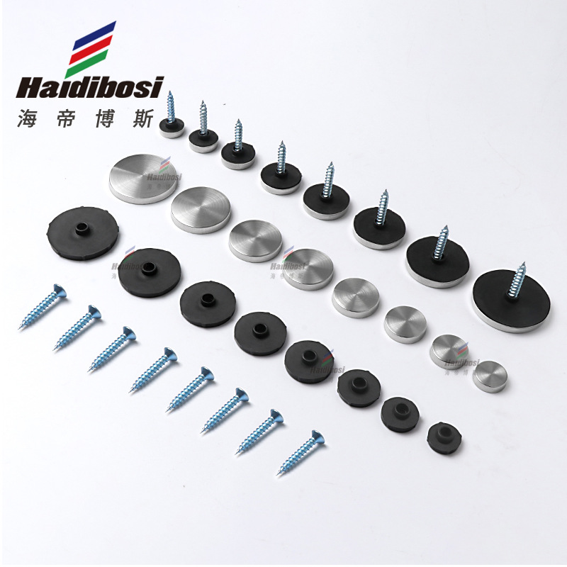 Stainless Steel Mirror Nails Advertising Nails Glass Nails Screws Decorative Covers Plastic Acrylic Fixing Screw Caps Decorative Cover Caps