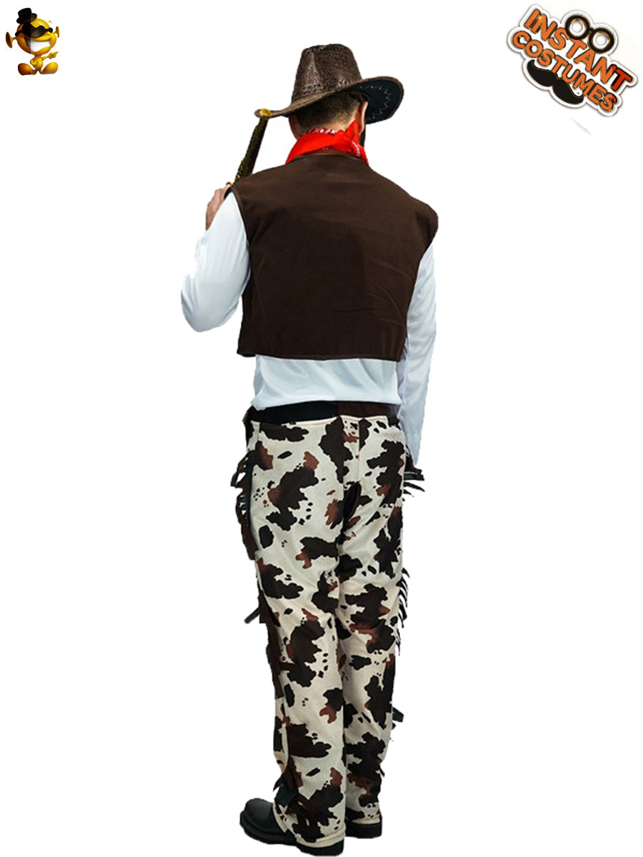 Traje de Halloween partido juego traje etapa traje juego vestido traje adulto masculino occidental Denim traje