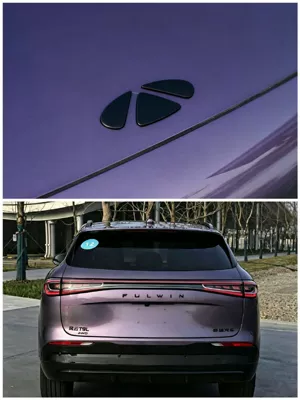 Chery Fengyun T9L Car Logo Exterior Blackened Front Metal Cover Black Warrior Decoration Car Sticker Black Warrior Modification (Car logo) - t9l-coverage-model-front-label-yahei