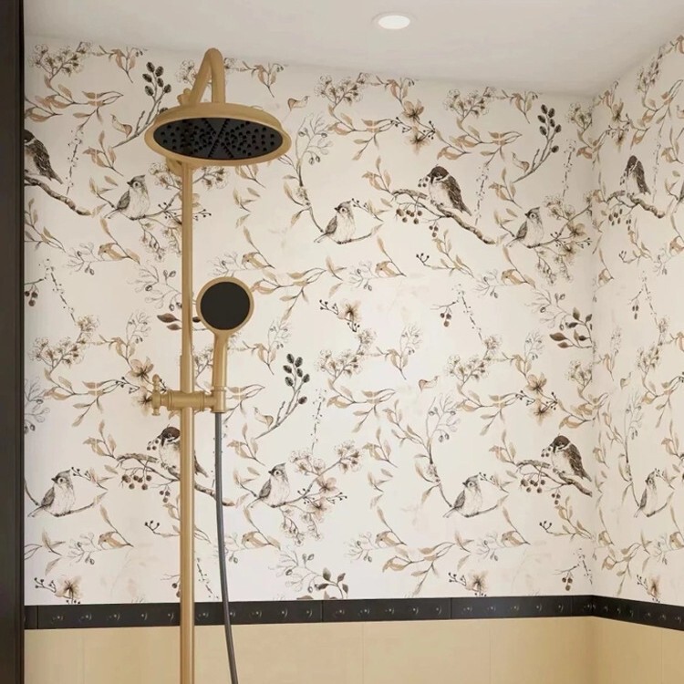 Bathroom Toilet Waterproof Stickers Wall Stickers Toilet Self-adhesive Wallpaper Wall Renovation and Reconstruction to Cover Ugliness Wallpaper Tile Stickers