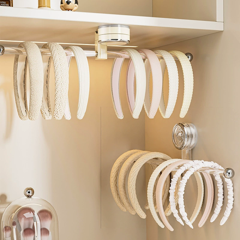 Крючок для хранения заколок и резинок для волос на присоске, настенный, двусторонний, для ванной комнаты