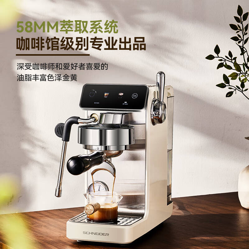 Schneider Swk-Xcf16 Aurora Coffee Machine Dual Boiler Hot and Cold Extraction High Power Fully Semi-Automatic Home Coffee