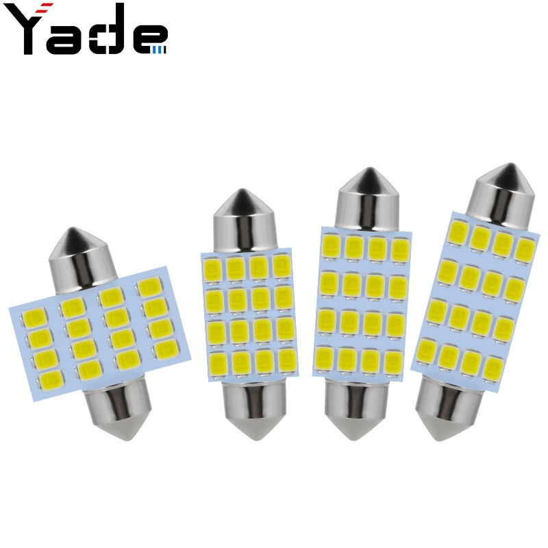 Yade Автомобильный светодиодный светильник на крышу яркий двухточечный 2835 16SMD автомобильный светильник для чтения свет номерного знака