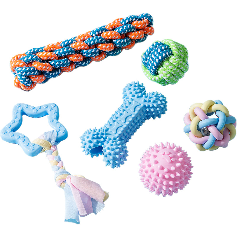 TPR series de dulces juguetes cuerda bola de hueso juego interactivo resistente a la mordida dientes limpios mascotas perros juguetes de goma image 6