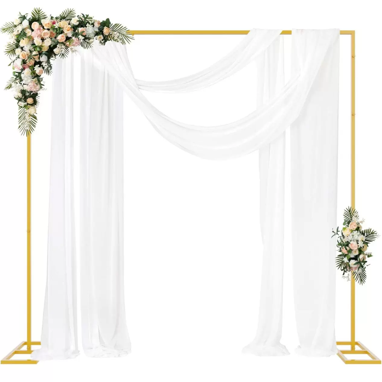 拱门婚礼纱幔户外婚庆布置跨境派对现场装饰生日派对