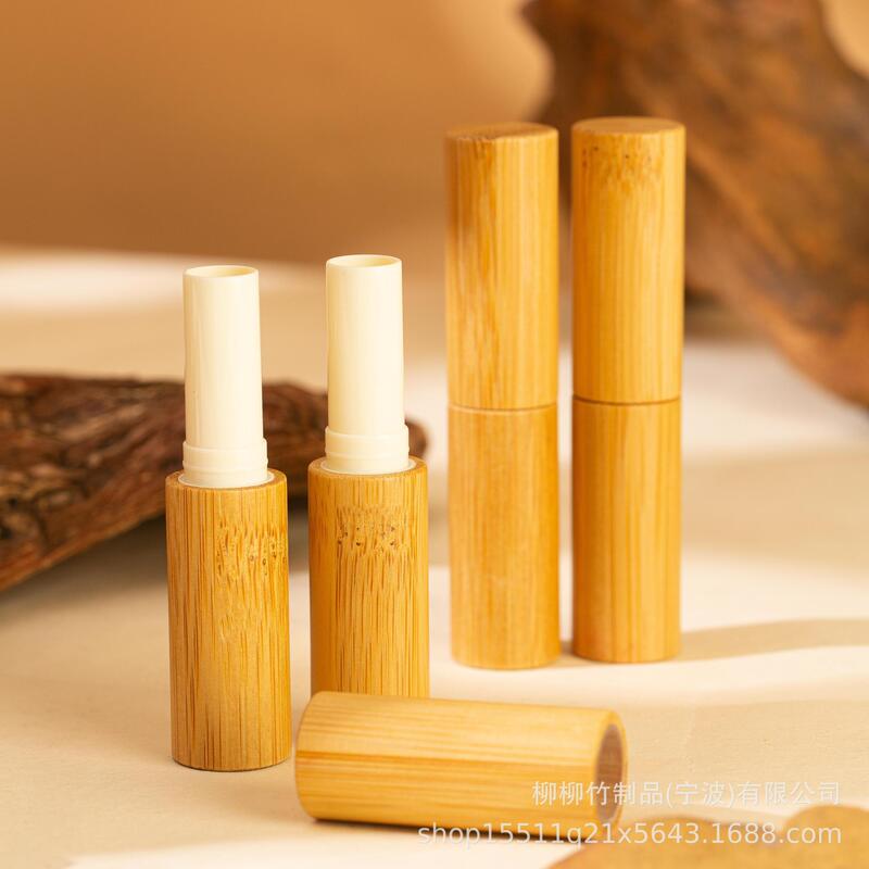竹製リップスティックチューブ2.8g直灌漑式竹口蝋管竹口蝋空管竹口紅管DIY口紅管|undefined